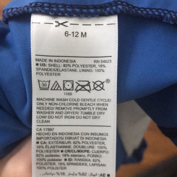 Baby One Piece Rash Guard - Picture 2 of 3